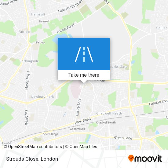 Strouds Close map