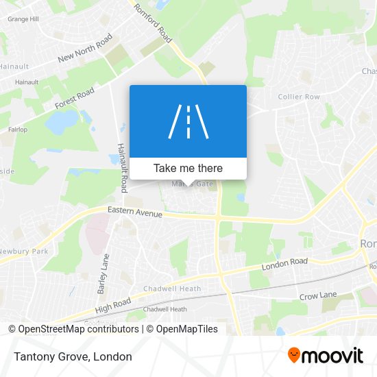 Tantony Grove map