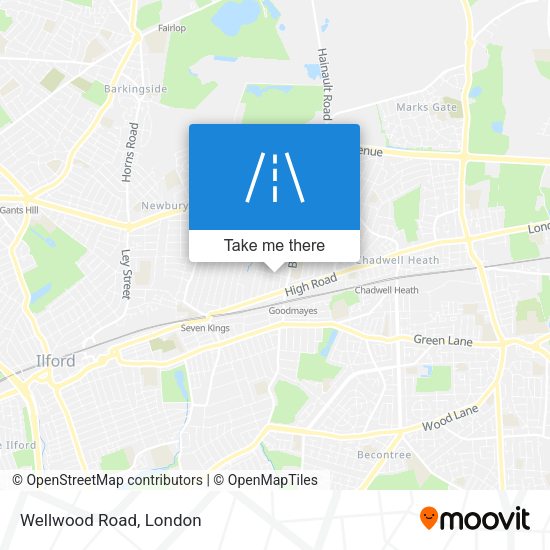Wellwood Road map