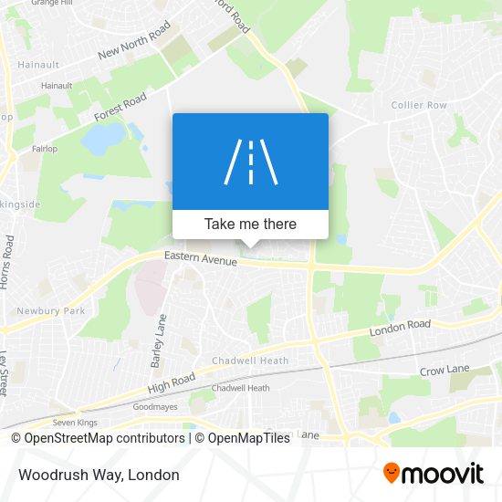 Woodrush Way map