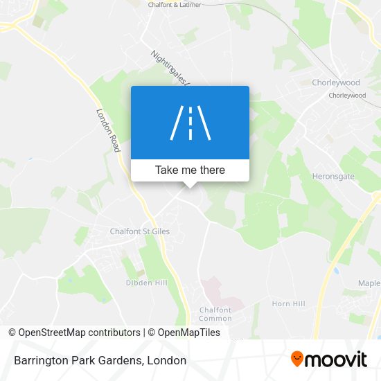 Barrington Park Gardens map