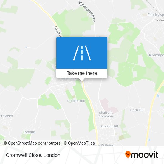 Cromwell Close map