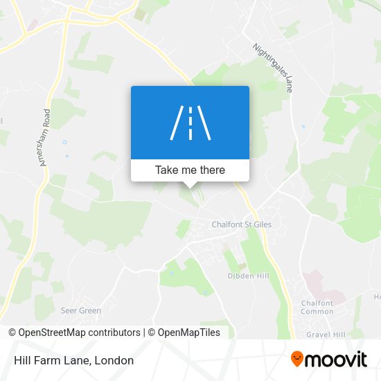 Hill Farm Lane map