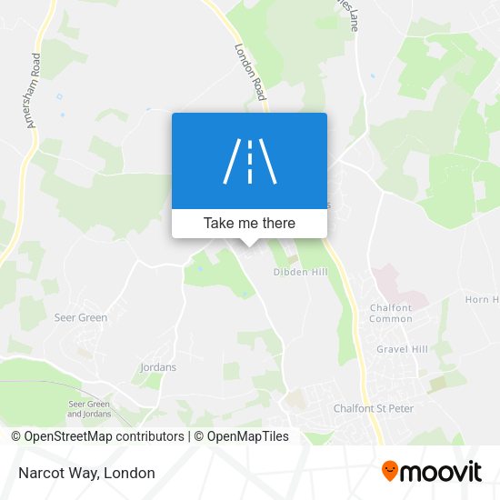Narcot Way map