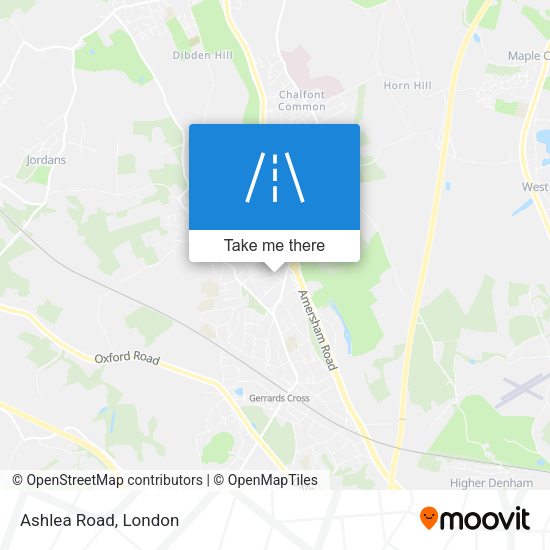 Ashlea Road map
