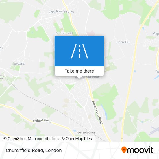 Churchfield Road map