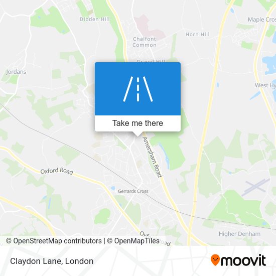 Claydon Lane map