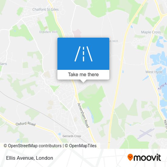 Ellis Avenue map