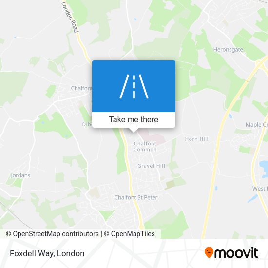 Foxdell Way map