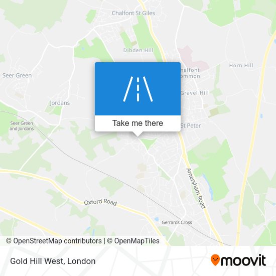 Gold Hill West map