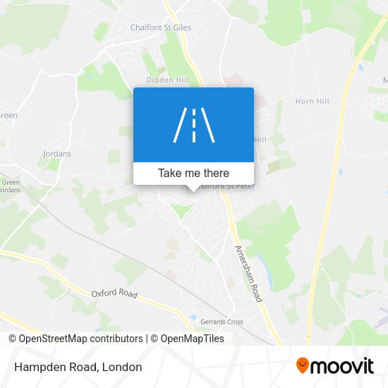 Hampden Road map