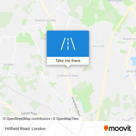 Hillfield Road map
