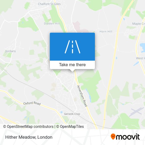 Hither Meadow map