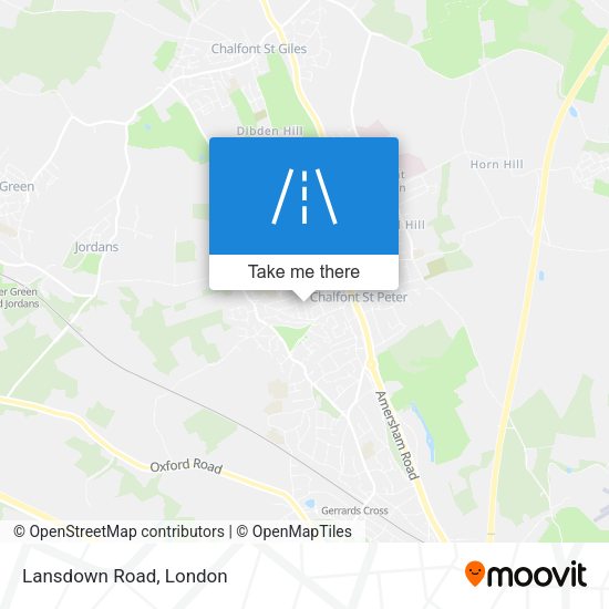 Lansdown Road map