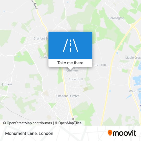 Monument Lane map