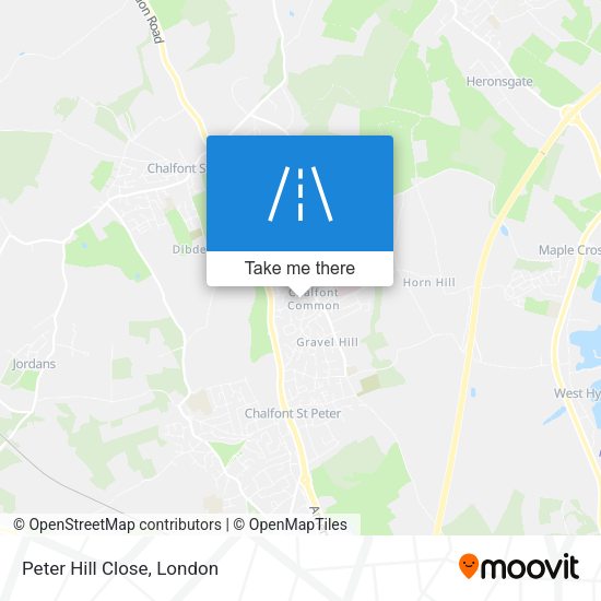 Peter Hill Close map