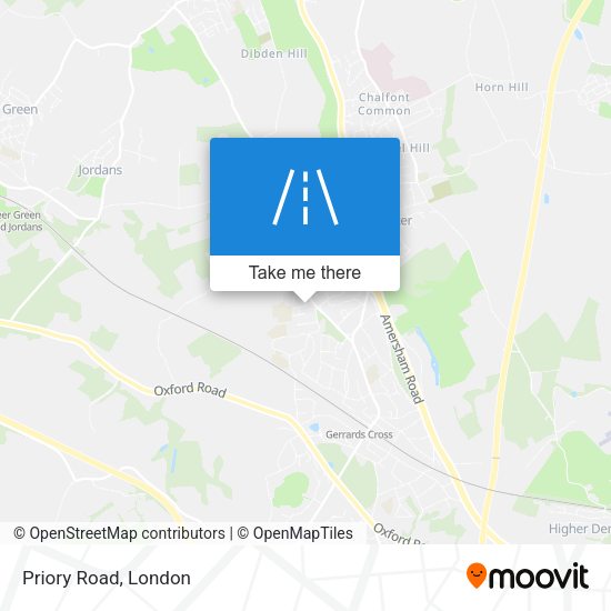 Priory Road map
