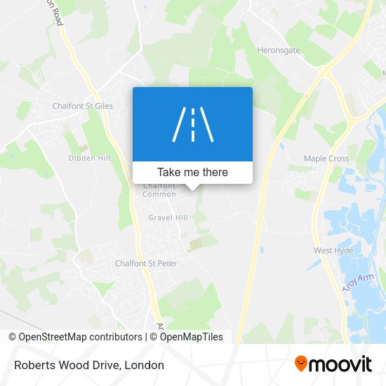 Roberts Wood Drive map