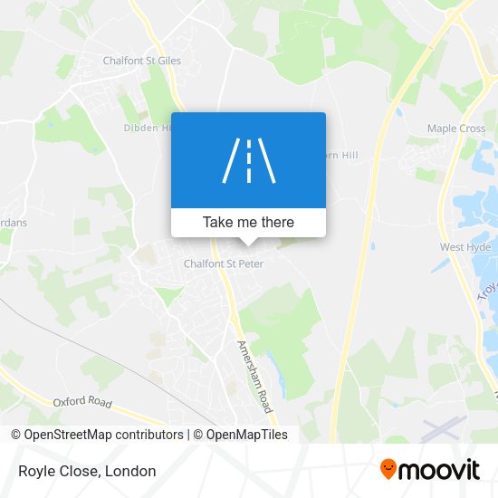 Royle Close map