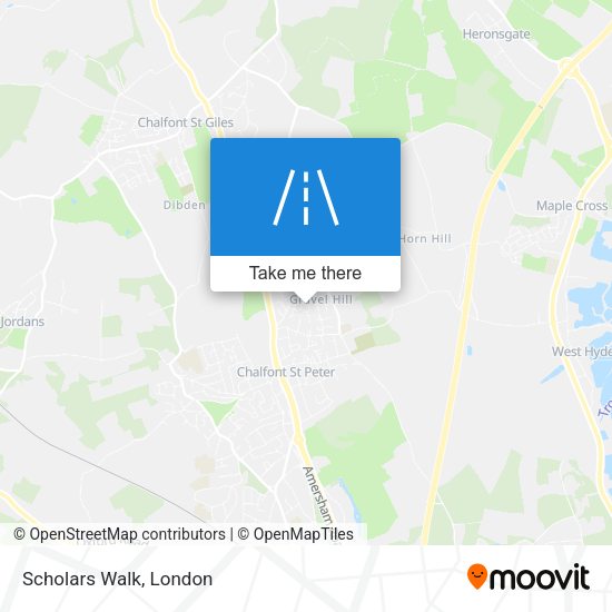 Scholars Walk map
