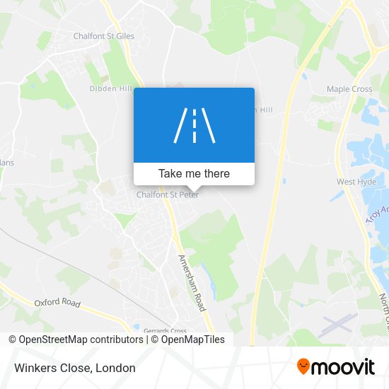 Winkers Close map