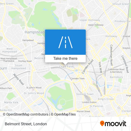 Belmont Street map