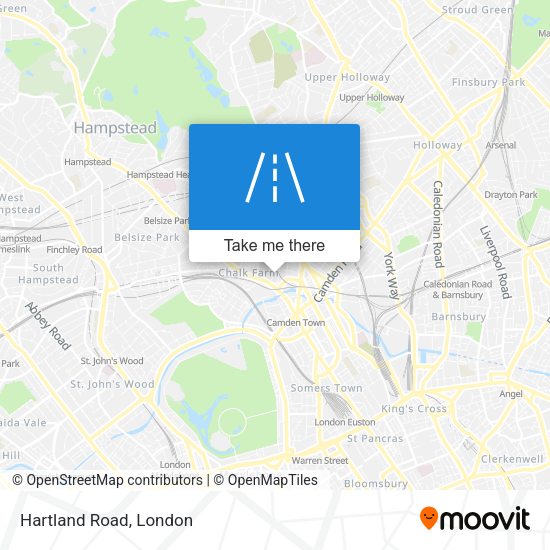 Hartland Road map