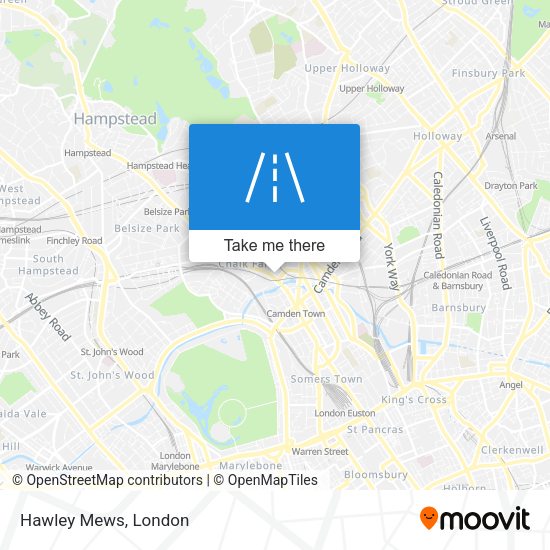 Hawley Mews map