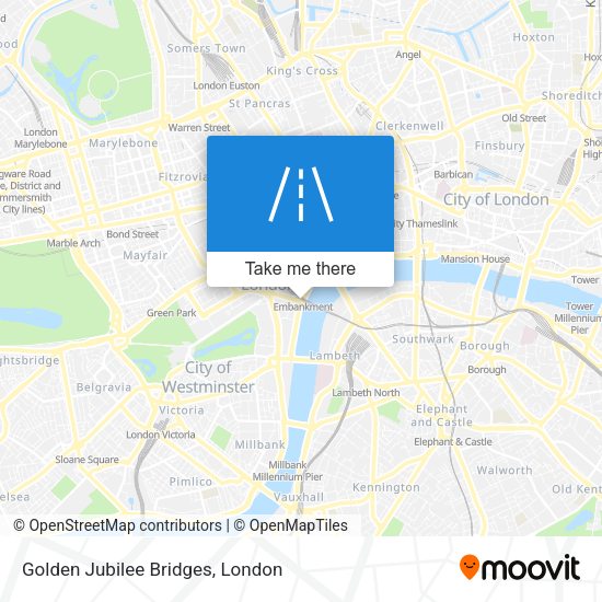 Golden Jubilee Bridges map