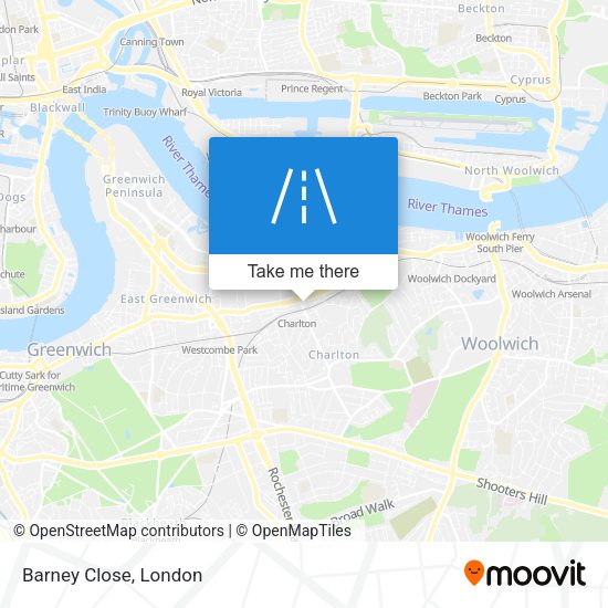 Barney Close map
