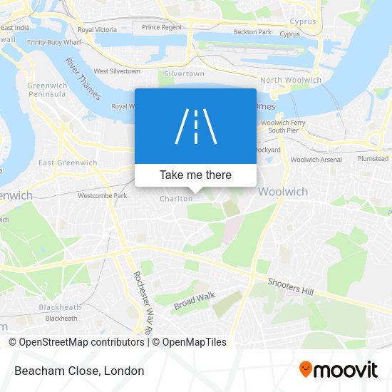 Beacham Close map