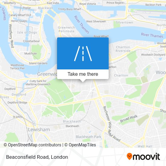 Beaconsfield Road map