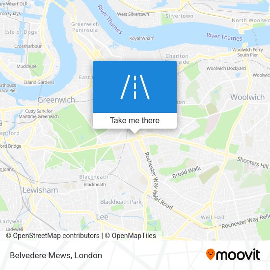 Belvedere Mews map