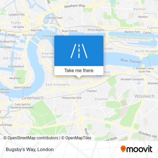 Bugsby's Way map