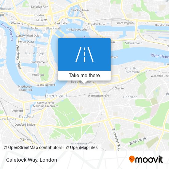 Caletock Way map