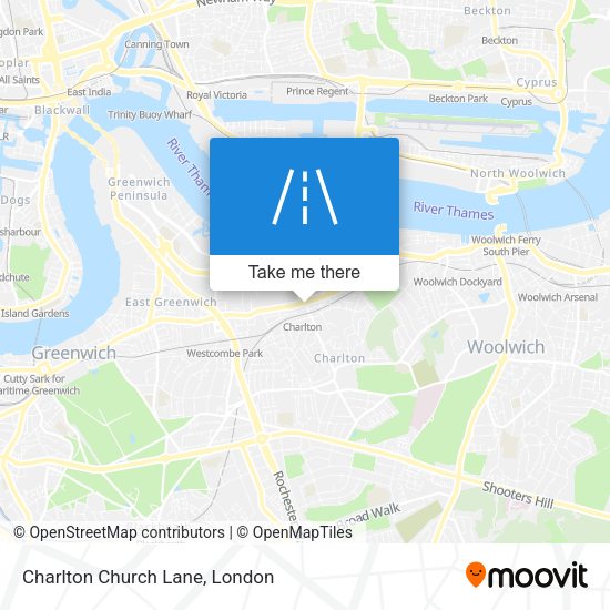Charlton Church Lane map