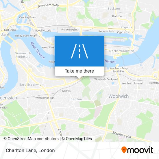 Charlton Lane map