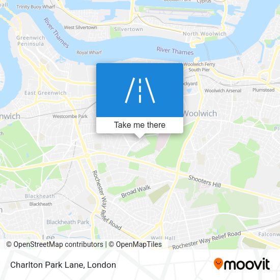 Charlton Park Lane map