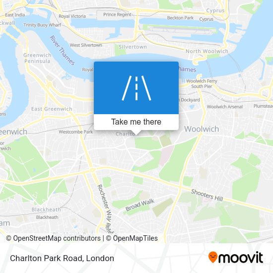 Charlton Park Road map
