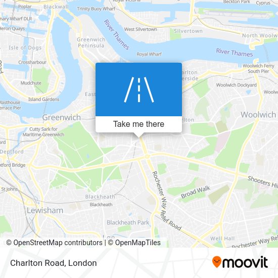 Charlton Road map