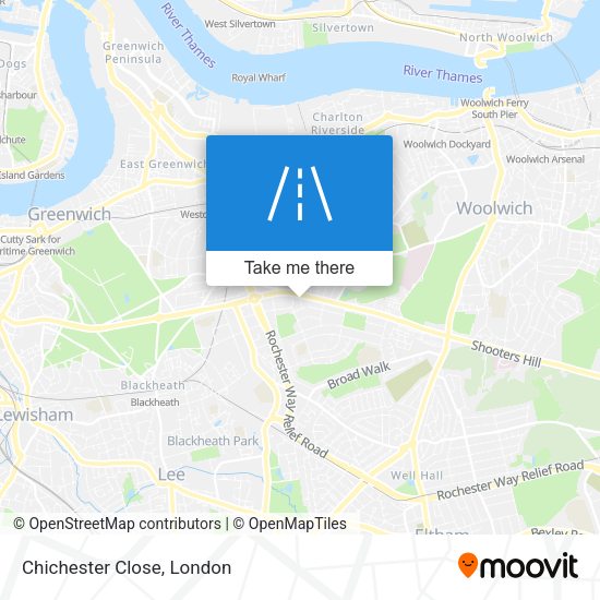 Chichester Close map