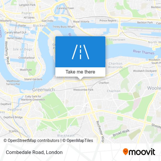 Combedale Road map