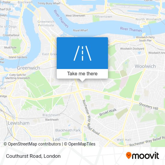 Couthurst Road map