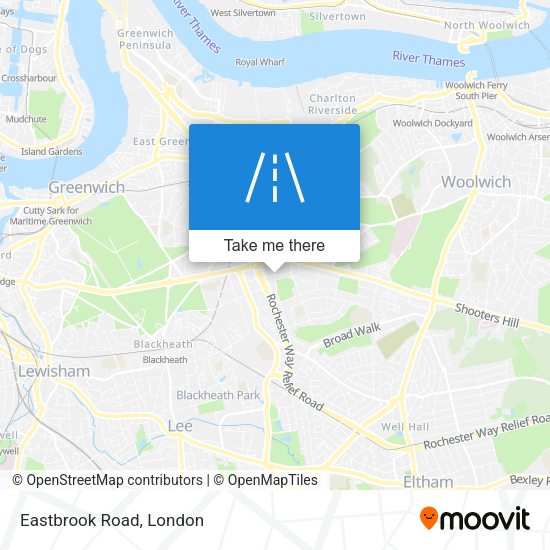 Eastbrook Road map
