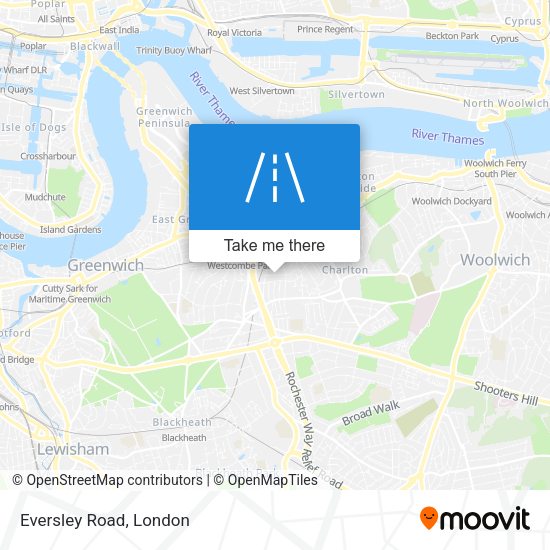 Eversley Road map