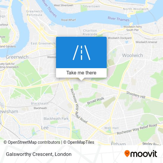 Galsworthy Crescent map