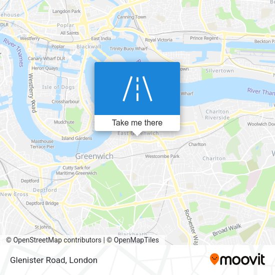Glenister Road map