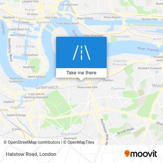 Halstow Road map