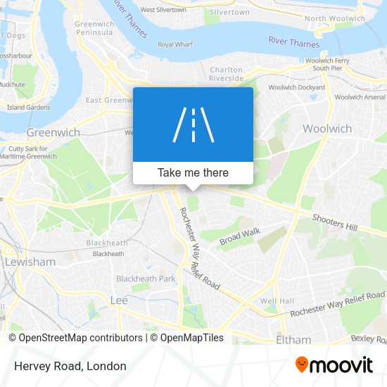Hervey Road map