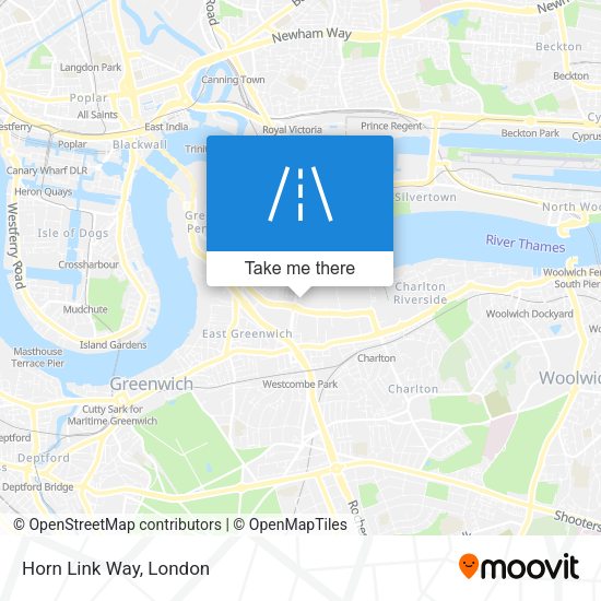 Horn Link Way map